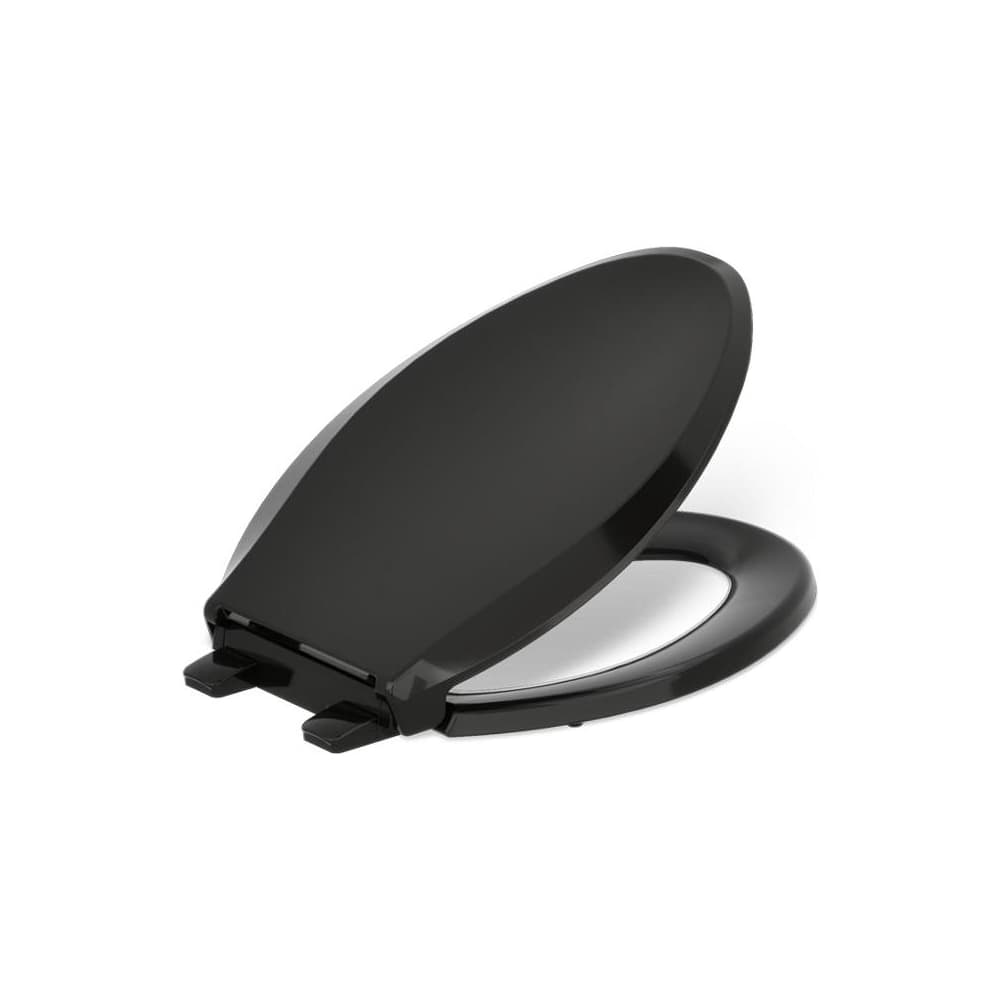 Cachet Elongated Closed-Front Toilet Seat with Quiet-Close, Grip-Tight Bumpers, and Night Light