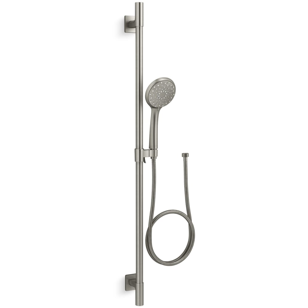 Awaken 2.5 GPM Multi Function Hand Shower Package with MasterClean Sprayface - Includes Slide Bar, Hose, and Wall Supply