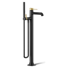 Matte Black / Brushed Moderne Brass