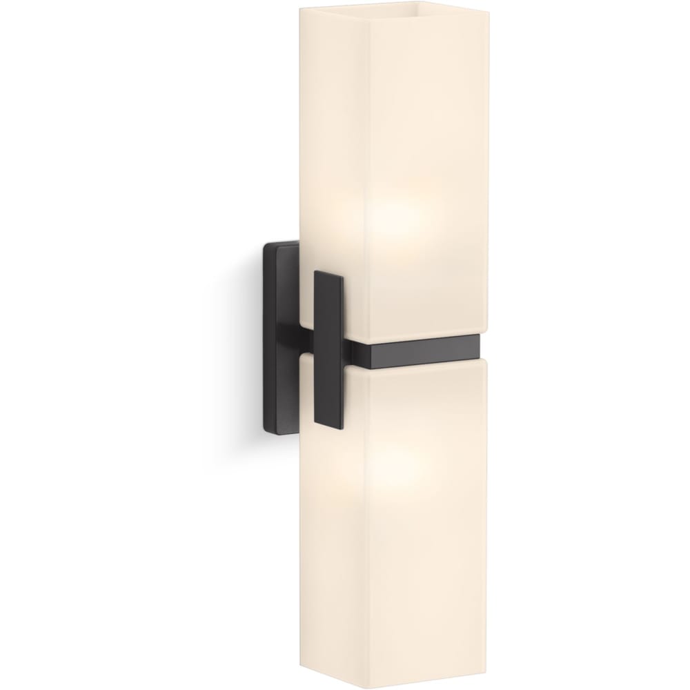Honesty 2 Light 16" Tall Wall Sconce with Frosted Glass Shades