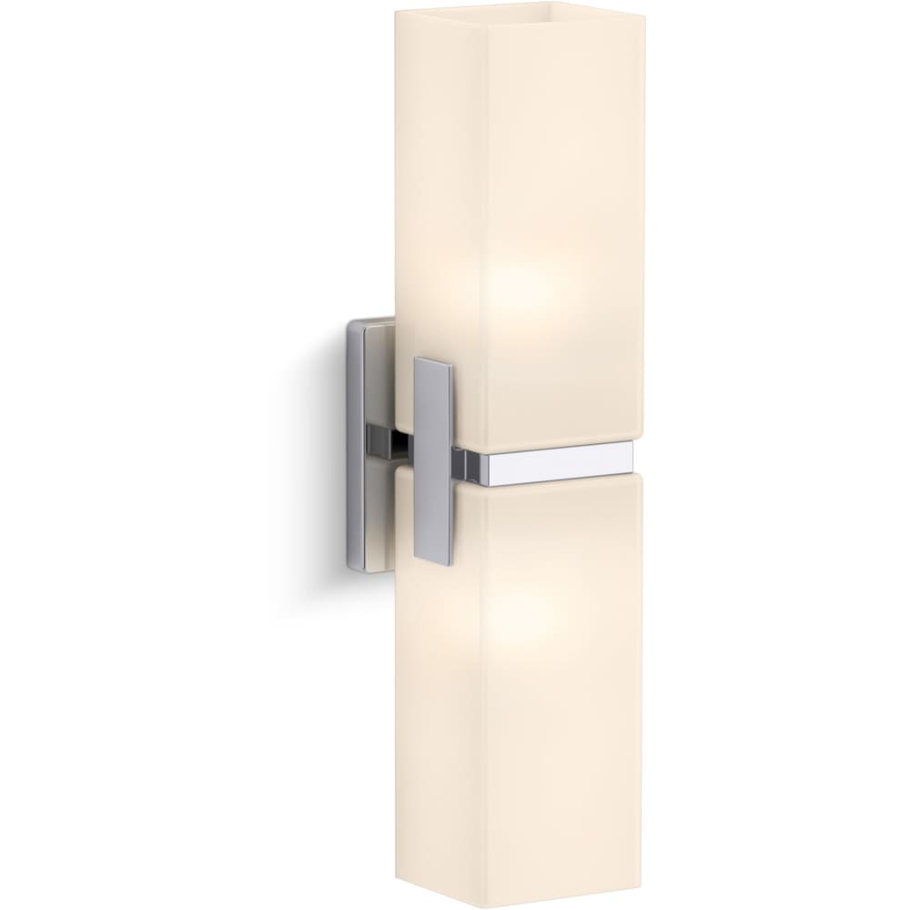 Honesty 2 Light 16" Tall Wall Sconce with Frosted Glass Shades