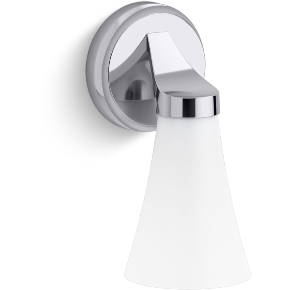 Simplice 10" Tall Bathroom Sconce with Painted Glass Shade