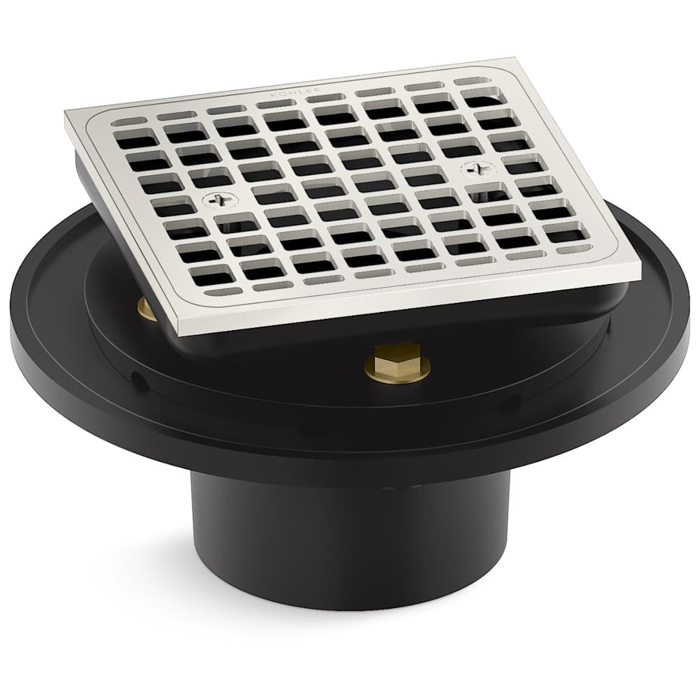 Clearflo Square Brass Tile-In Shower Drain