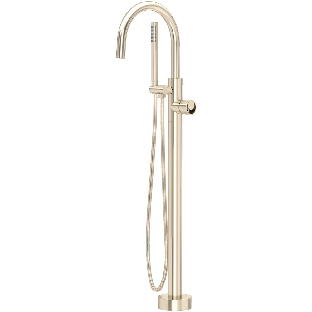 Eclissi Floor Mounted Tub Filler with Built-In Diverter - Includes Hand Shower