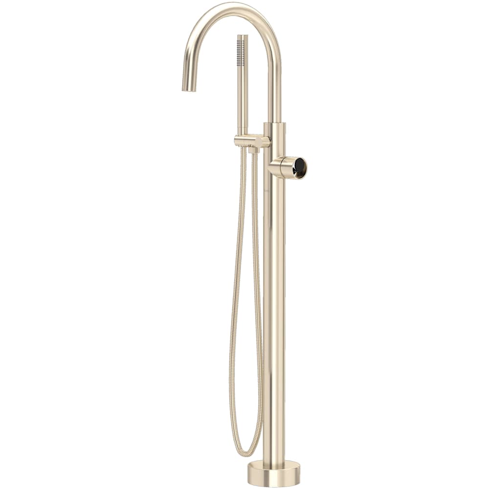 Eclissi Floor Mounted Tub Filler with Built-In Diverter - Includes Hand Shower