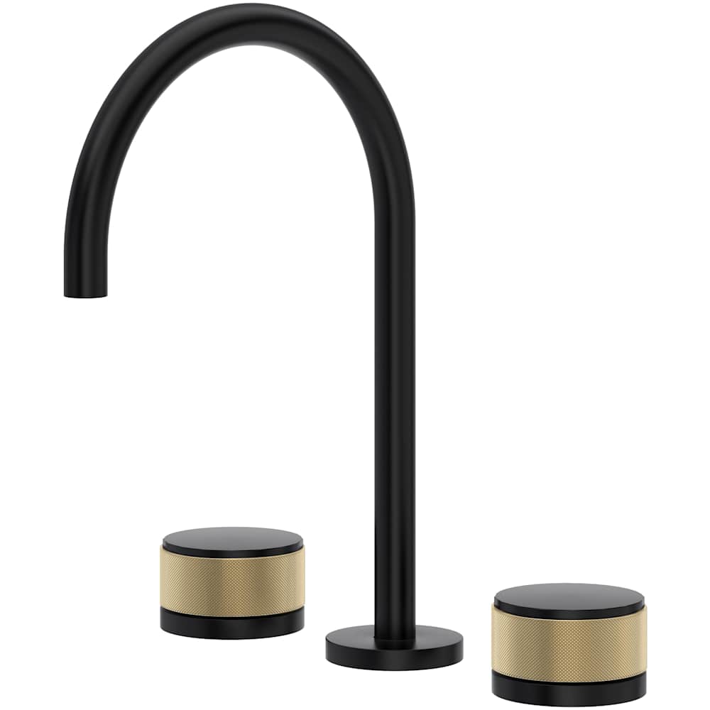 Amahle 1.2 GPM Widespread Bathroom Faucet with Wheel Handles and Pop-Up Drain Assembly
