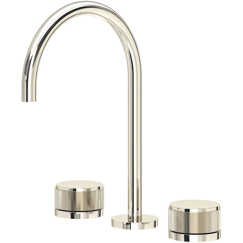 Amahle 1.2 GPM Widespread Bathroom Faucet with Wheel Handles and Pop-Up Drain Assembly