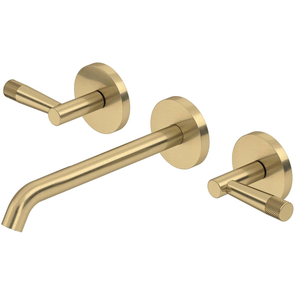 Amahle 1.2 GPM Wall Mounted Widespread Bathroom Faucet with Lever Handles