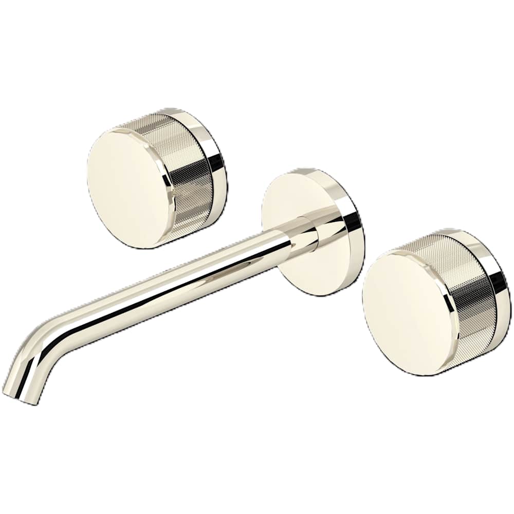 Amahle 1.2 GPM Wall Mounted Widespread Bathroom Faucet with Wheel Handles