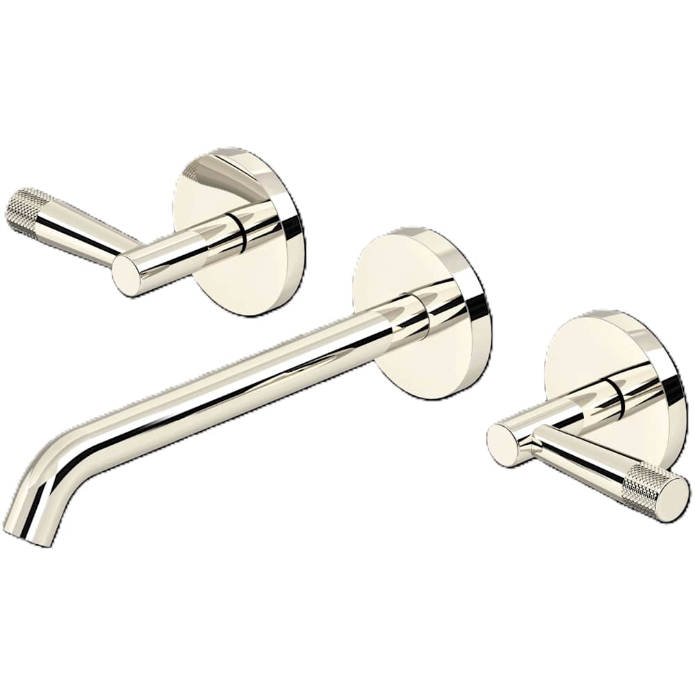 Amahle 1.2 GPM Wall Mounted Widespread Bathroom Faucet with Lever Handles