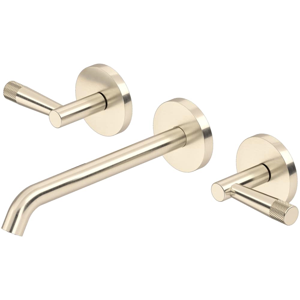 Amahle 1.2 GPM Wall Mounted Widespread Bathroom Faucet with Lever Handles