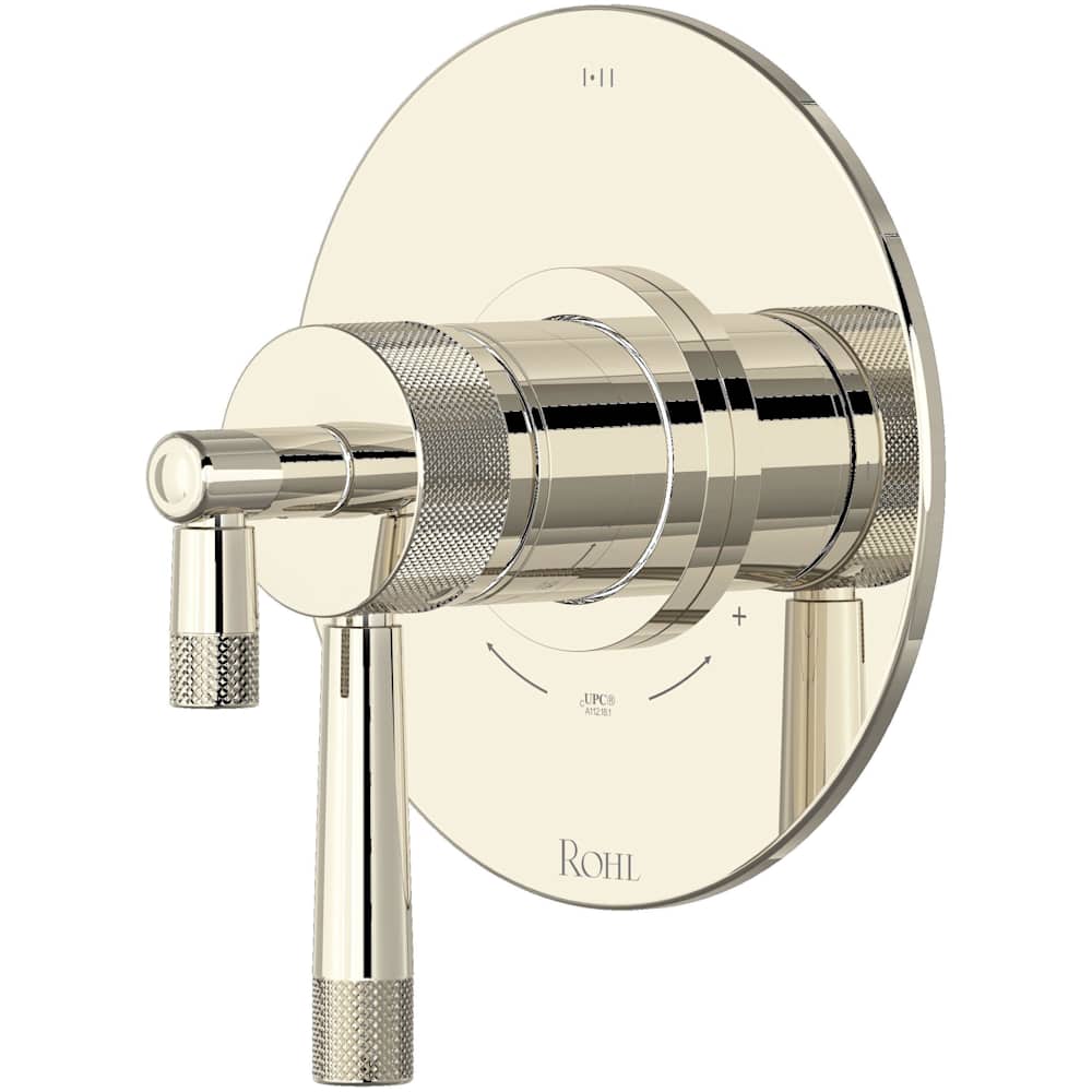 Amahle Two Independent and One Shared Function Thermostatic Valve Trim Only with Single Lever Handle and Integrated Diverter - Less Rough In