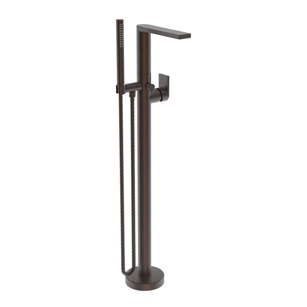 Skylar Floor Mounted Tub Filler with Built-In Diverter - Includes Hand Shower