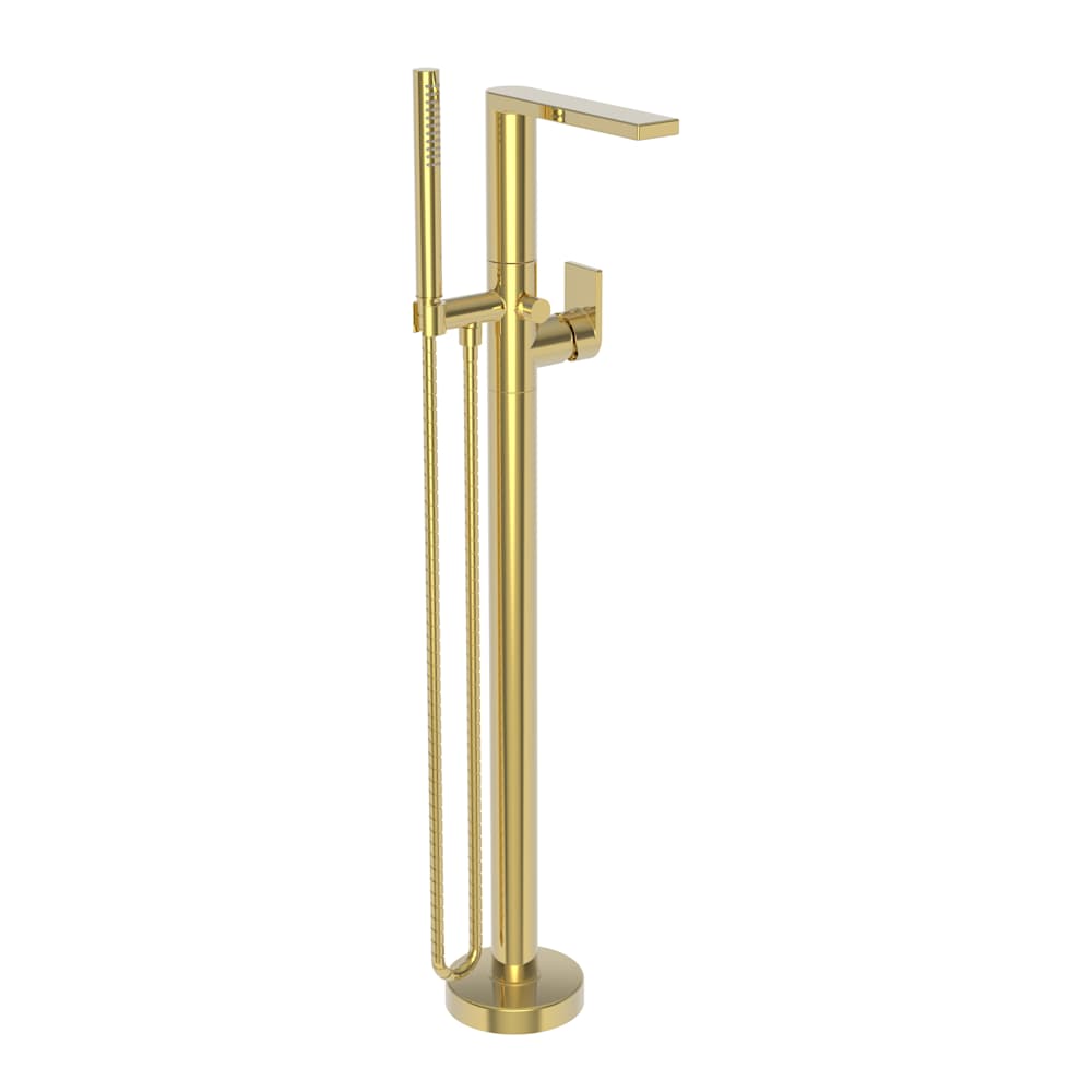 Skylar Floor Mounted Tub Filler with Built-In Diverter - Includes Hand Shower