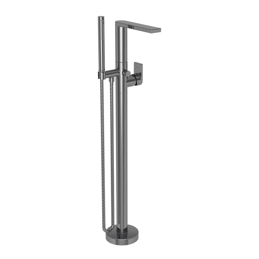 Skylar Floor Mounted Tub Filler with Built-In Diverter - Includes Hand Shower