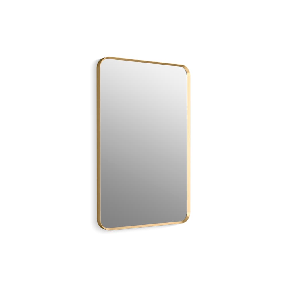 Essential 24" W x 36" H Transitional Rectangular Metal Framed Bathroom Wall Mirror