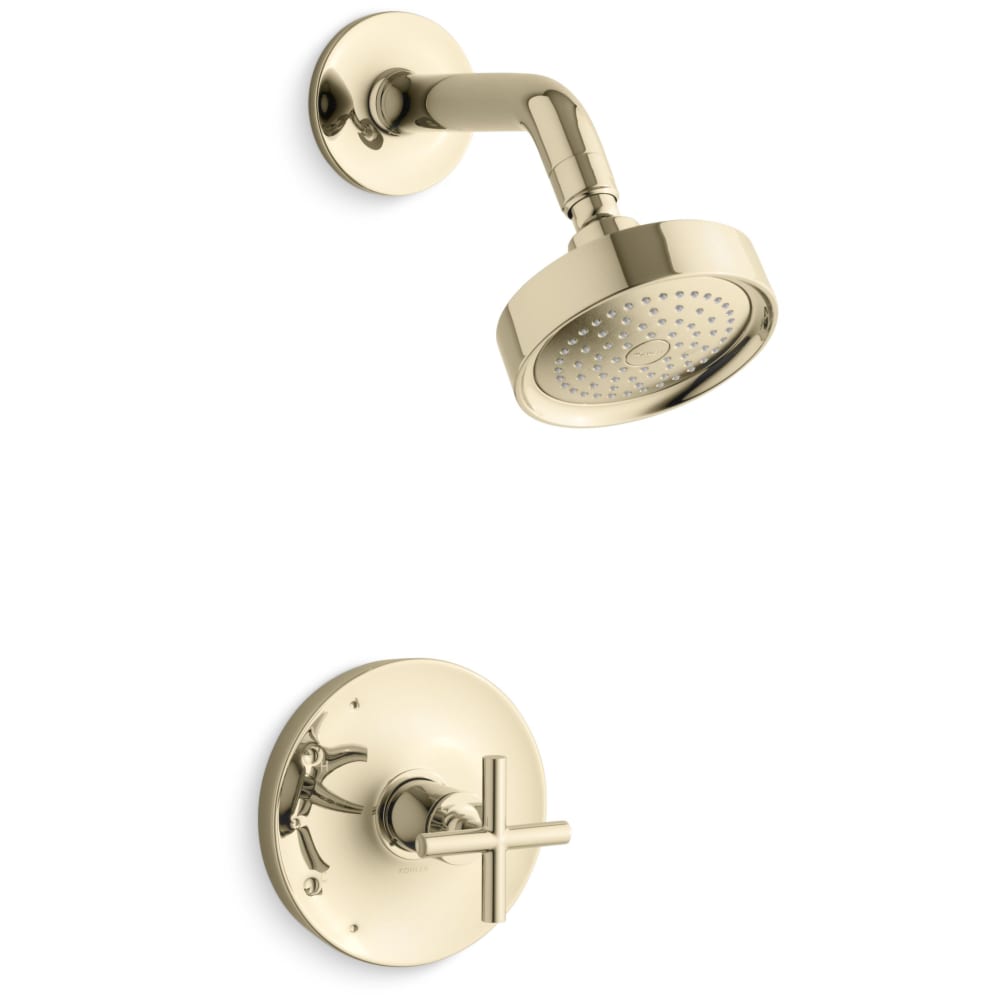 Purist Shower Only Trim Package with 1.75 GPM Single Function Shower Head with MasterClean and Rite-Temp Technologies