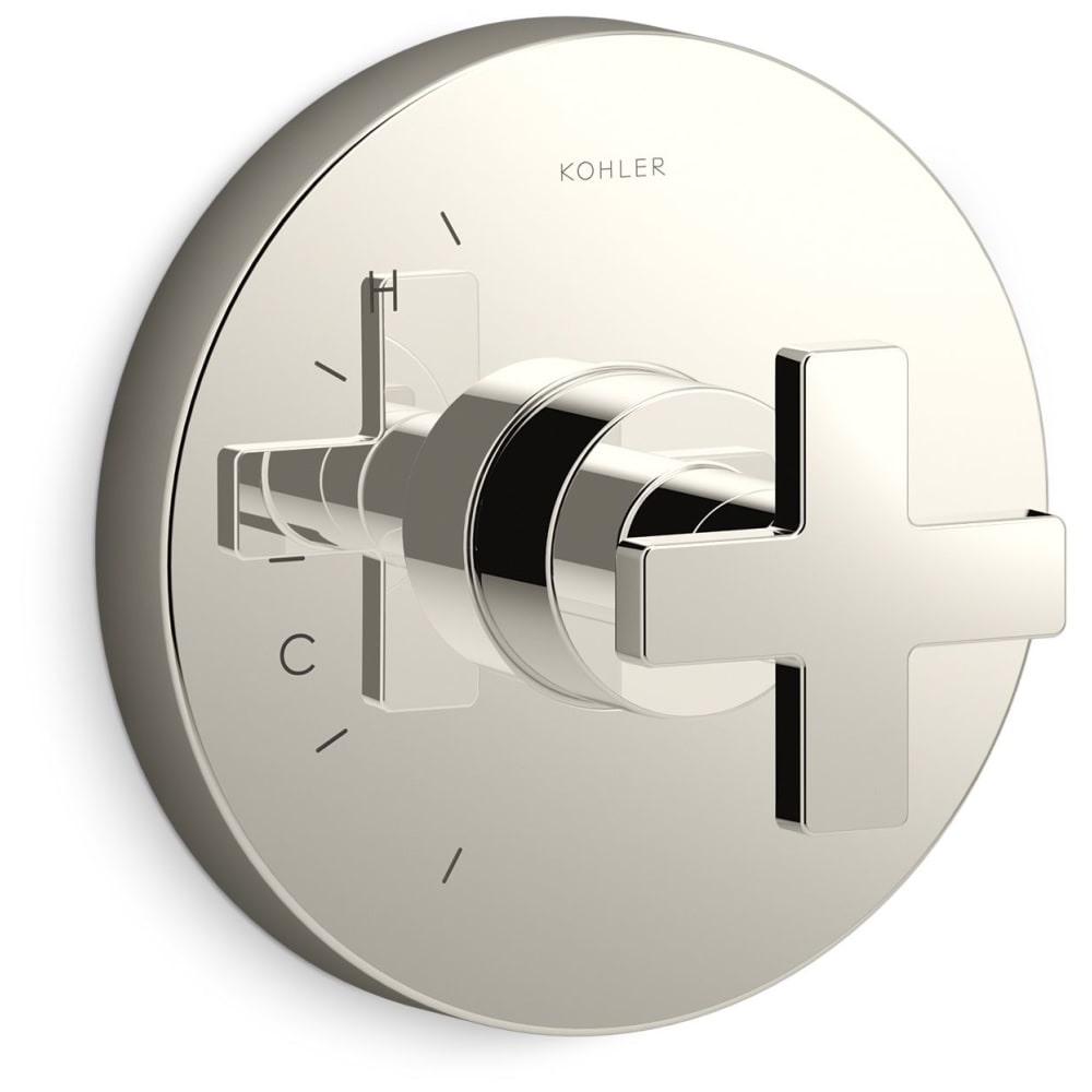 Composed Pressure Balanced Valve Trim Only with Single Cross Handle - Less Rough In