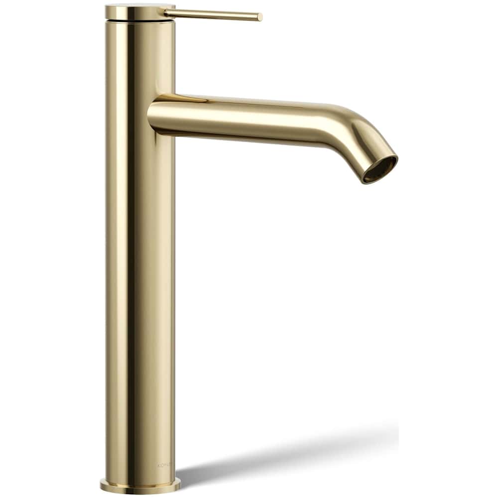 Components 1.2 GPM Vessel Single Hole Bathroom Faucet with Pop-Up Drain Assembly