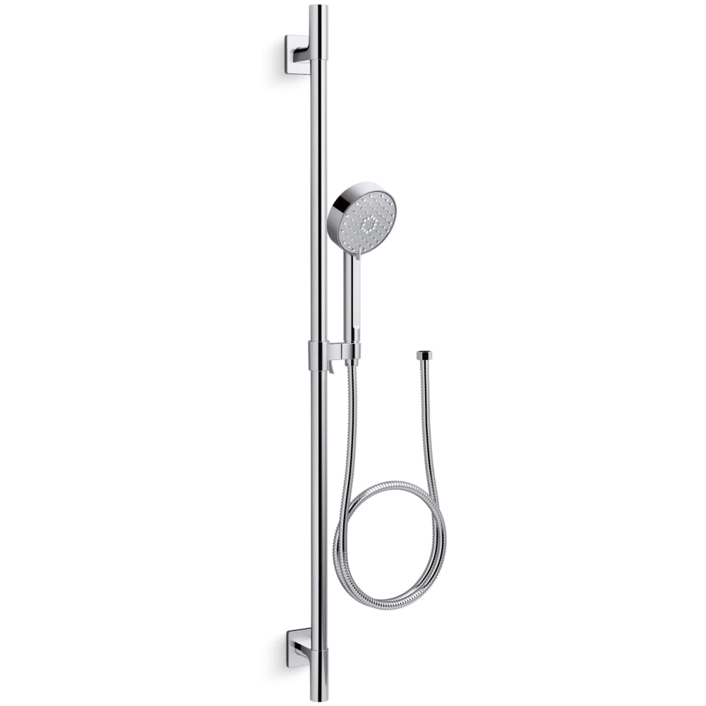 Awaken 2.5 GPM Multi Function Hand Shower Package with MasterClean Sprayface - Includes Slide Bar and Hose