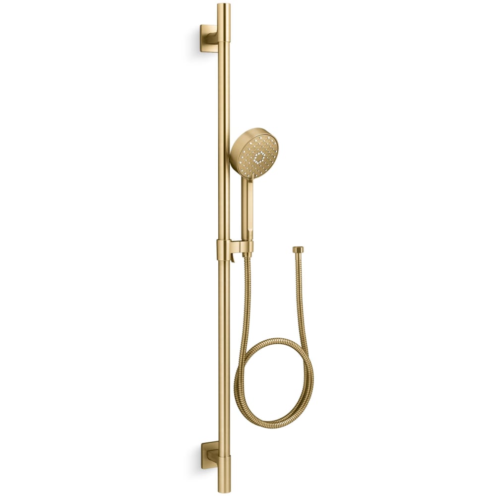 Awaken 2.5 GPM Multi Function Hand Shower Package with MasterClean Sprayface - Includes Slide Bar and Hose