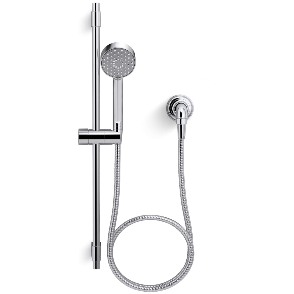 Awaken 2.5 GPM Multi Function Hand Shower Package with MasterClean Sprayface - Includes Slide Bar and Hose