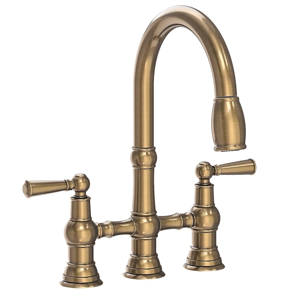 Jacobean 1.8 GPM Widespread Bridge Pull Down Kitchen Faucet