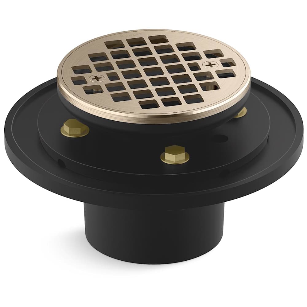 Clearflo Round Brass Tile-in Shower Drain