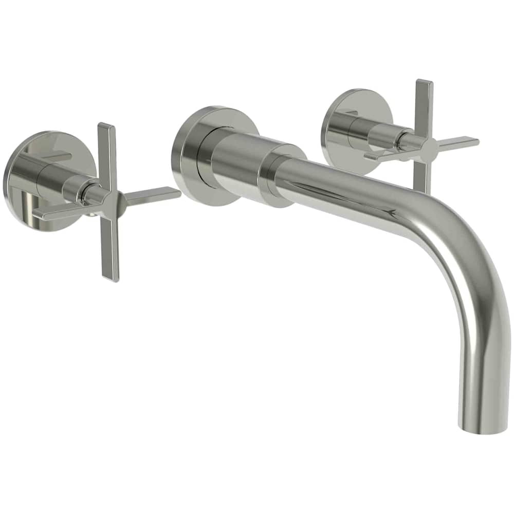 Tolmin 1.2 GPM Wall Mounted Widespread Bathroom Faucet with Cross Handles