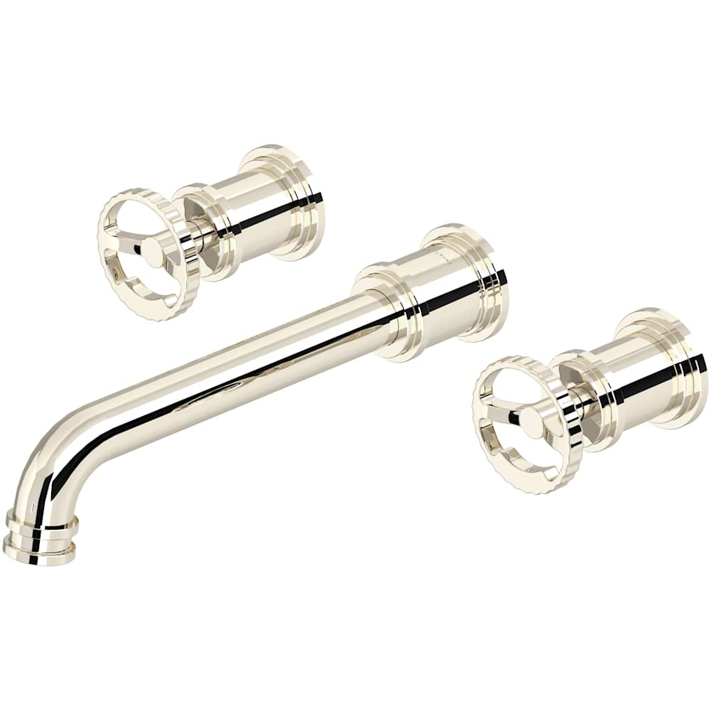 Armstrong Wall Mounted Widespread Bathroom Faucet Trim with Wheel Handles