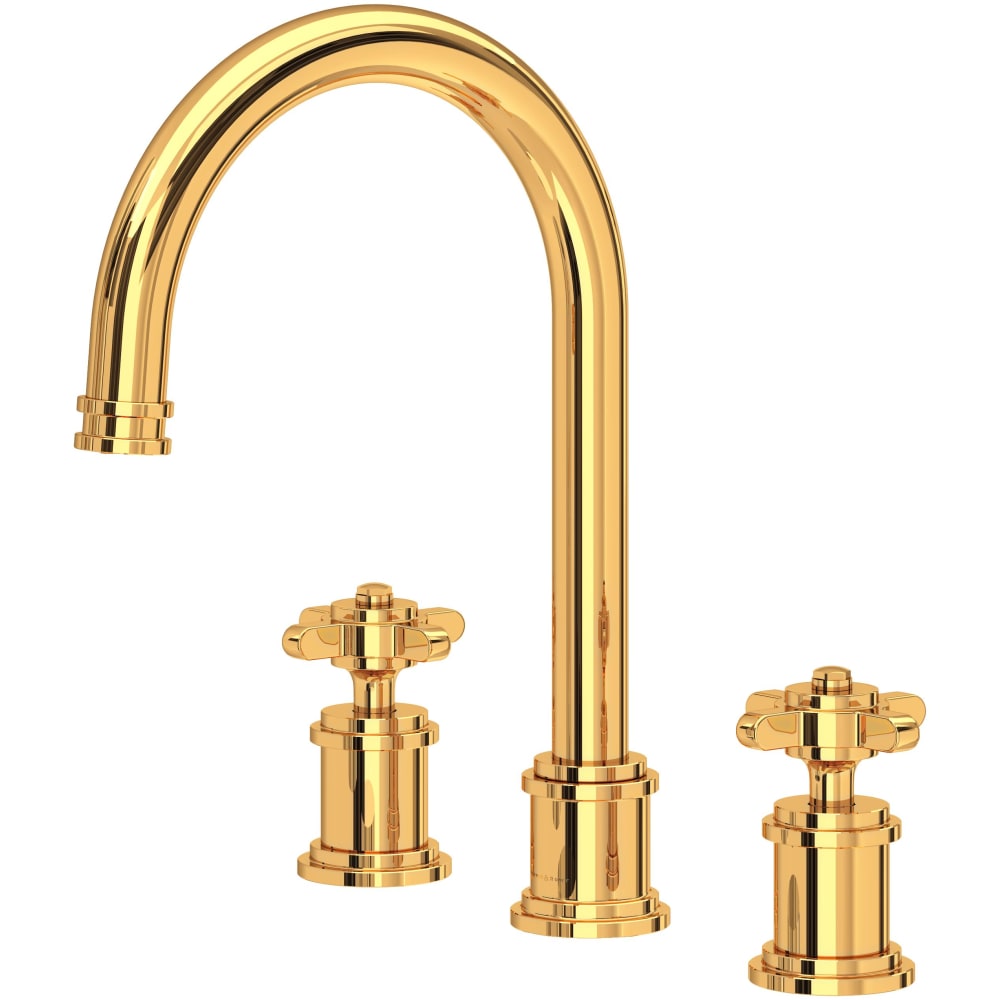 Armstrong 1.2 GPM Widespread Bathroom Faucet With C-Spout