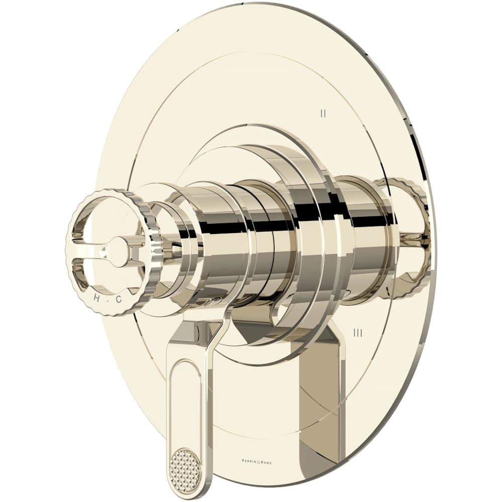 Armstrong Three Independent Function Thermostatic Valve Trim Only with Single Wheel Handle and Integrated Diverter - Less Rough In