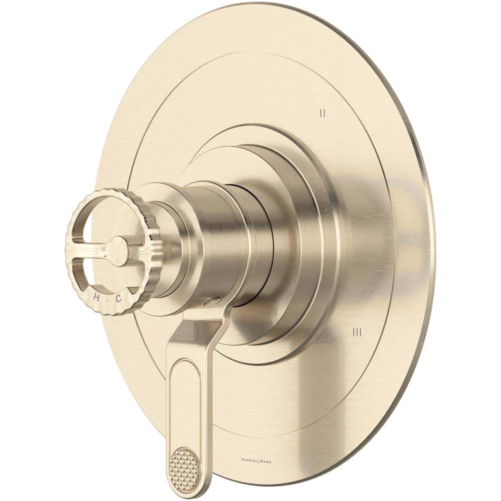 Armstrong Three Independent Function Thermostatic Valve Trim Only with Single Wheel Handle and Integrated Diverter - Less Rough In