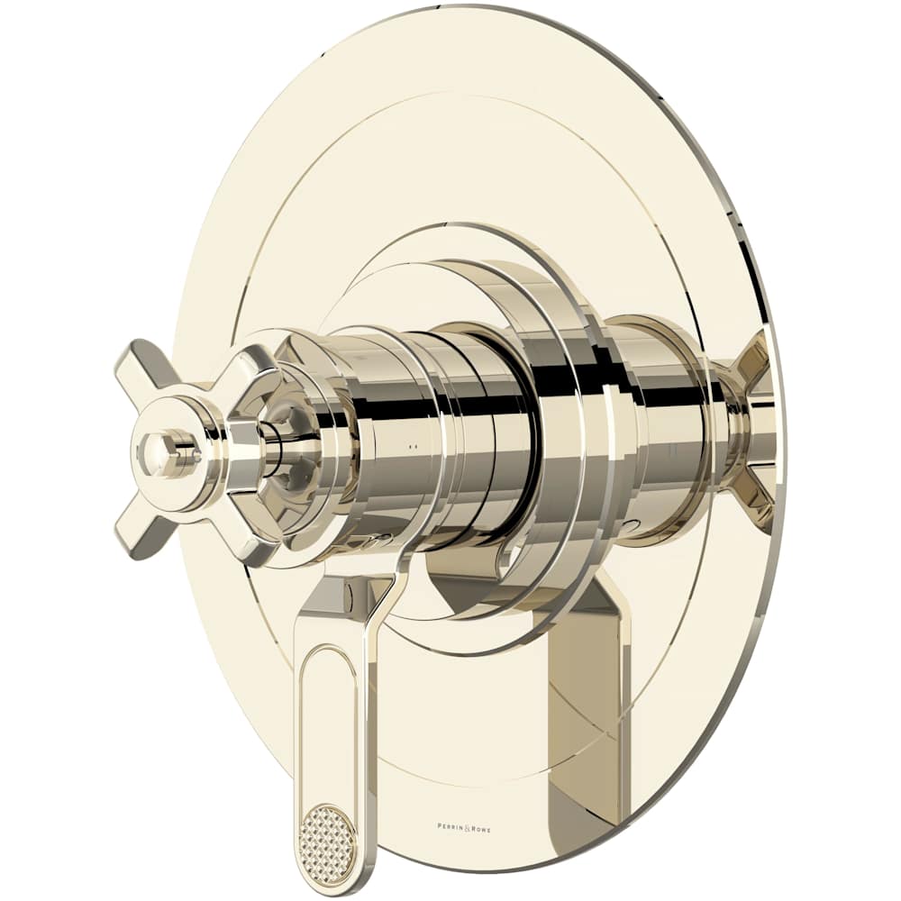 Armstrong Two Independent Function Thermostatic Valve Trim Only with Single Cross Handle and Integrated Diverter - Less Rough In