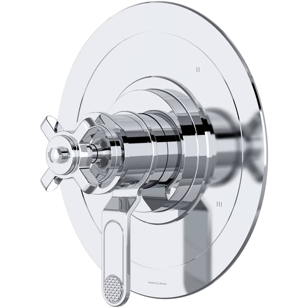 Armstrong Three Independent Function Thermostatic Valve Trim Only with Single Cross Handle and Integrated Diverter - Less Rough In