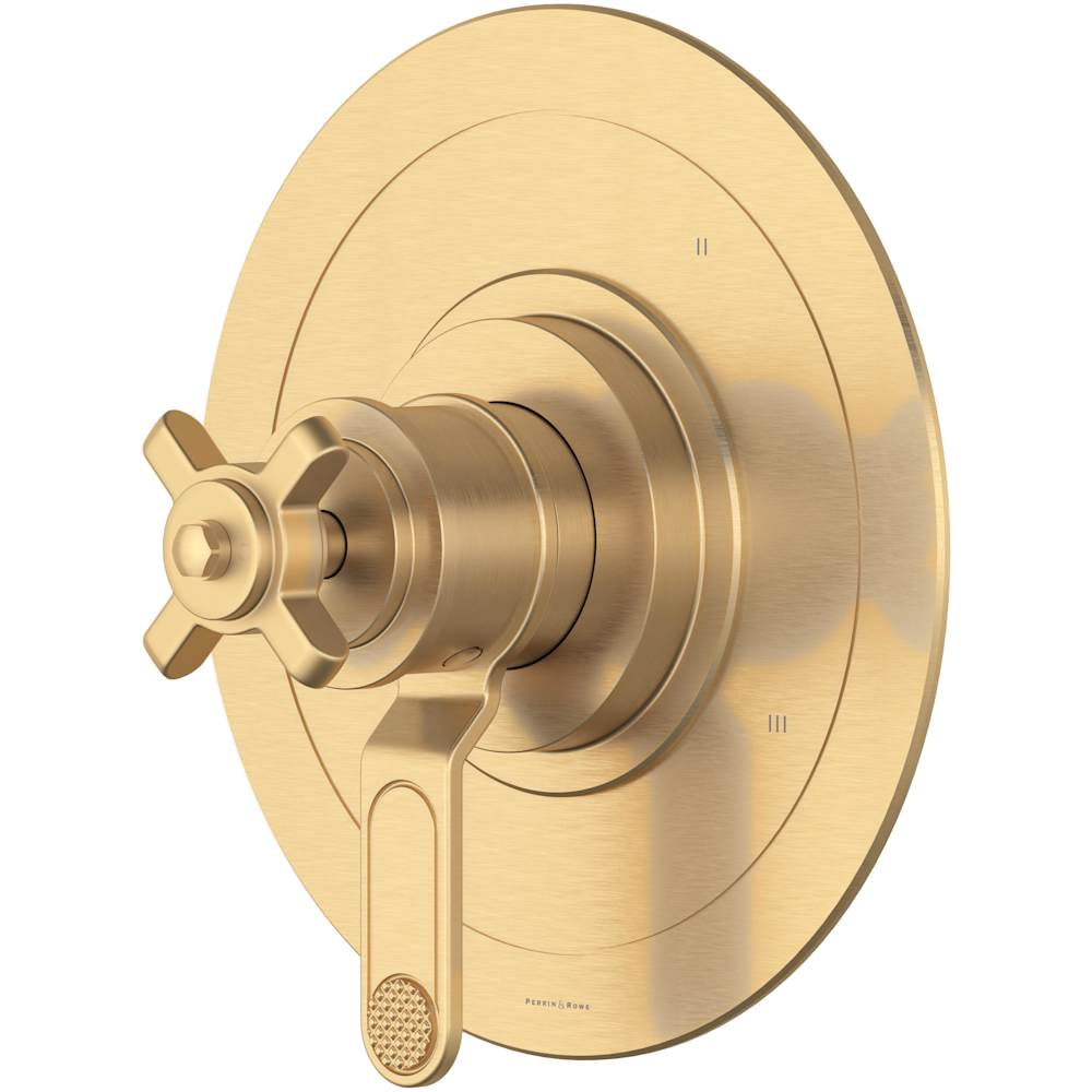 Armstrong Three Independent Function Thermostatic Valve Trim Only with Single Cross Handle and Integrated Diverter - Less Rough In