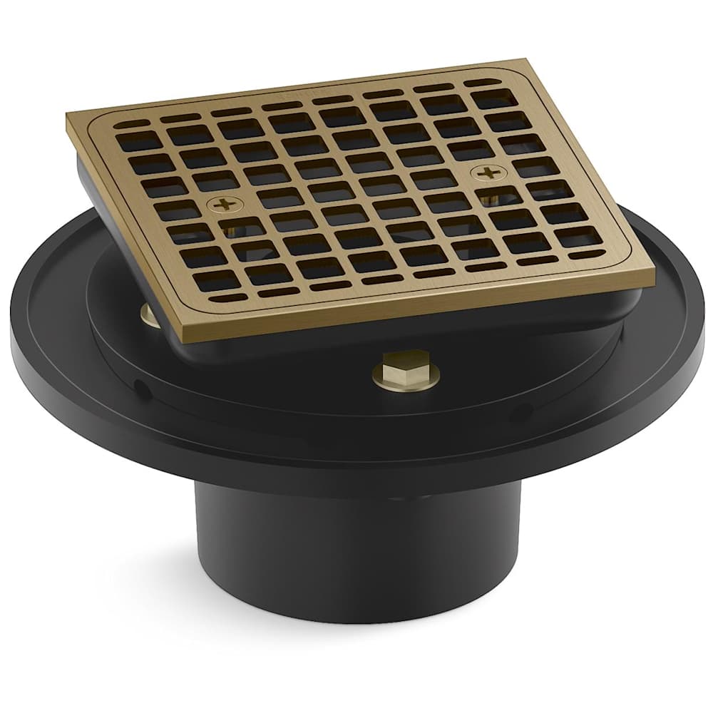 Clearflo Square Brass Tile-In Shower Drain