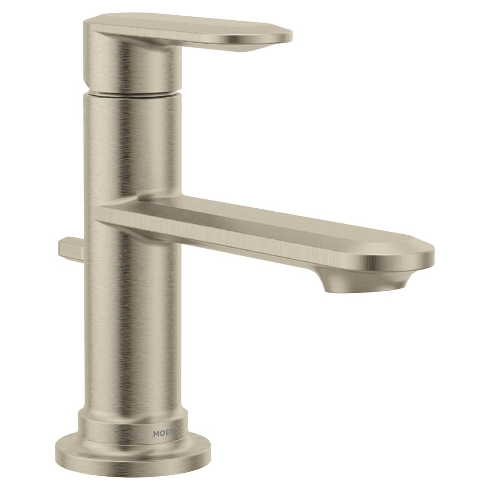 Moen Greenfield 1.2 GPM Single Hole Bathroom Faucet Brushed Nickel