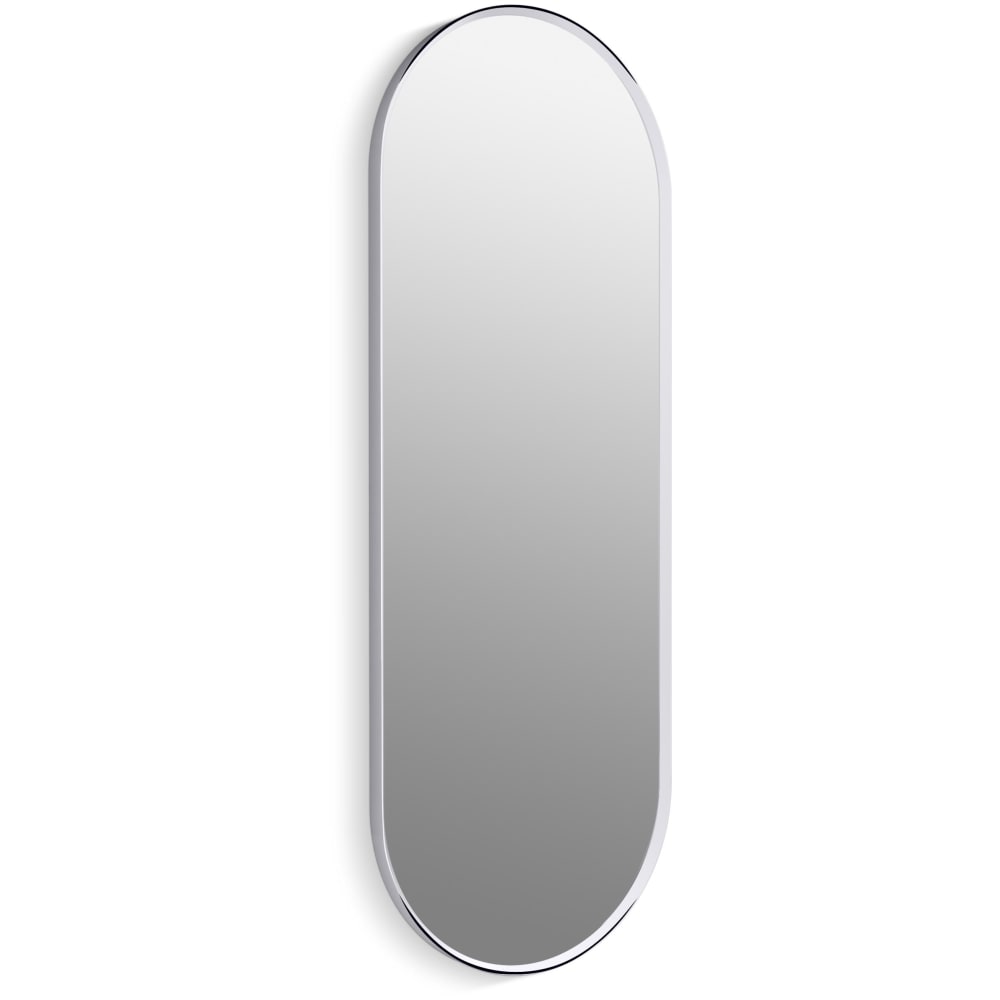 Essential 22" W x 60" H Oval Framed Bathroom Mirror