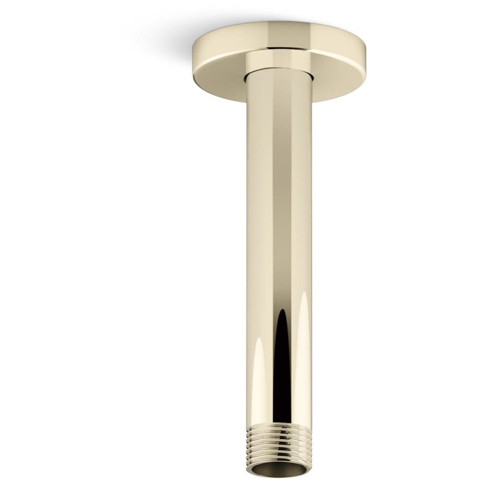 Statement 6" Ceiling Mounted Rainhead Arm and Flange