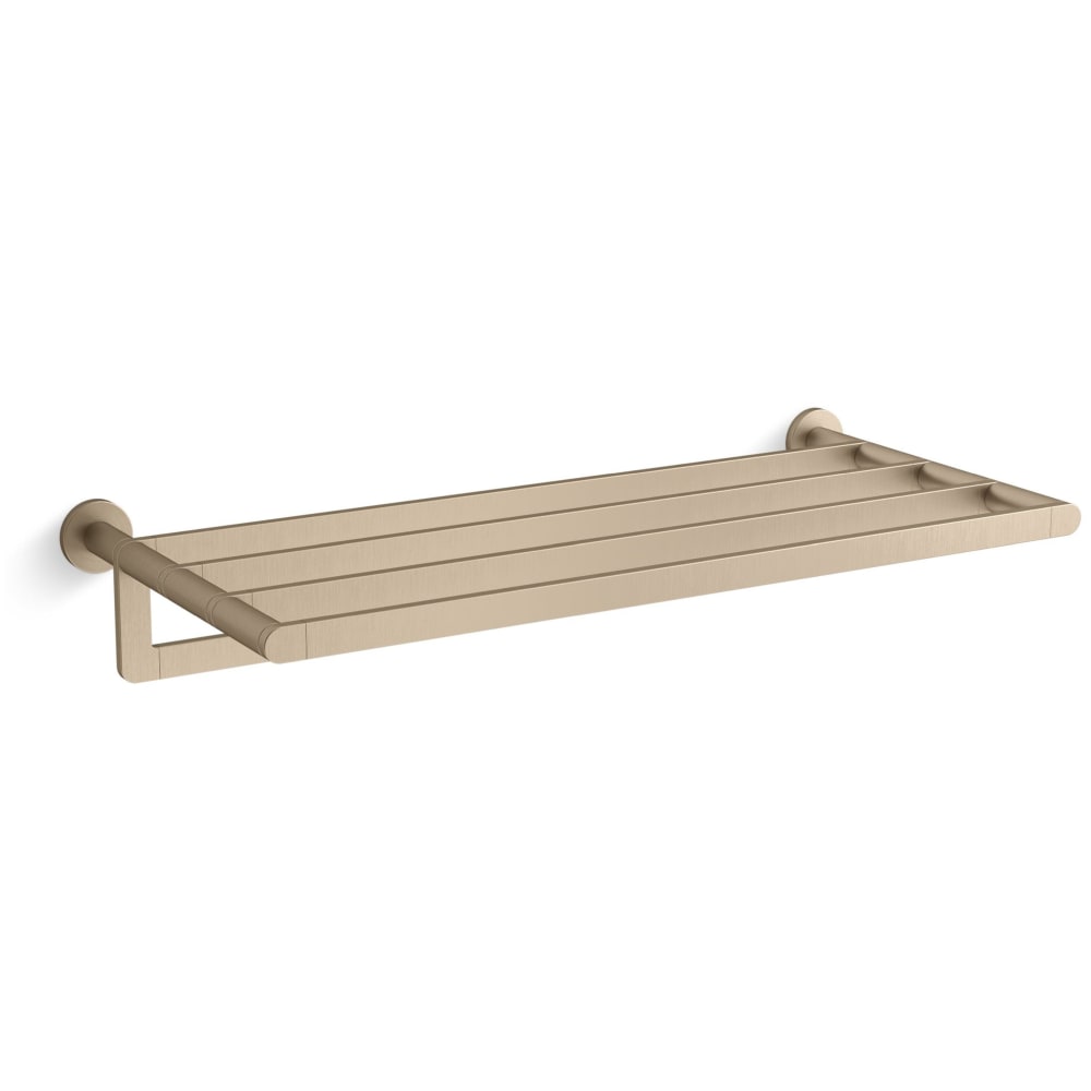 Composed 24" Brass Towel Rack