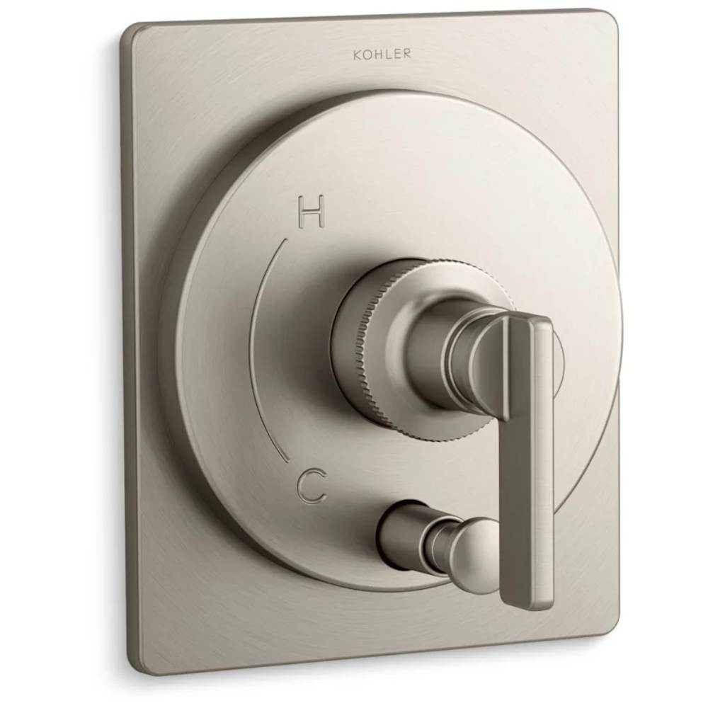 Castia by Studio McGee Two Function Pressure Balanced Valve Trim Only with Single Lever Handle and Integrated Diverter - Less Rough In