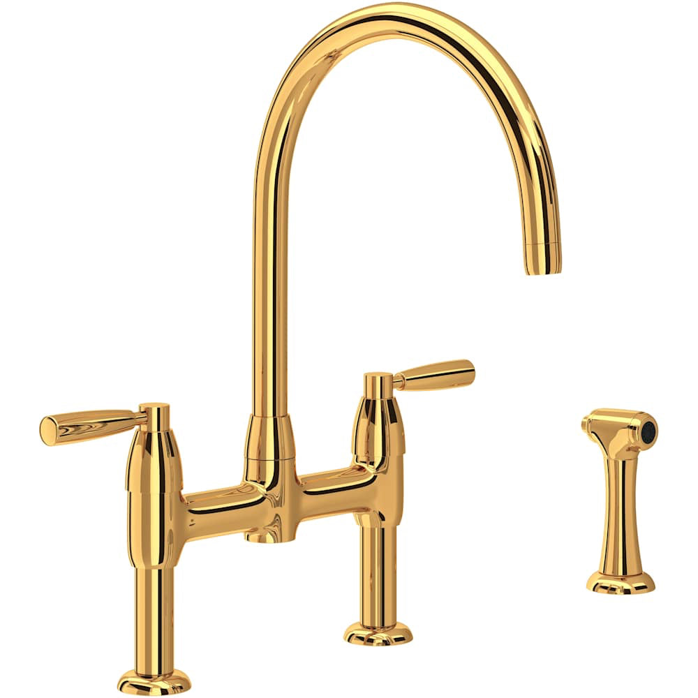 Holborn 1.5 GPM Widespread Bridge Kitchen Faucet - Includes Side Spray