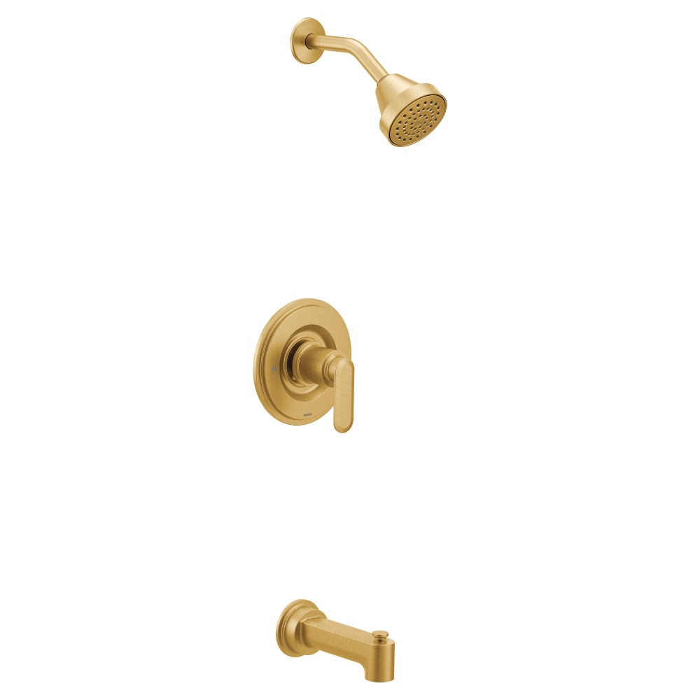 Moen Thermostatic Shower System with Rain Shower, 3 Volume Controls, 4 Body Sprays, and Hand Shower with Slide Bar (Valves Included) Brushed Nickel
