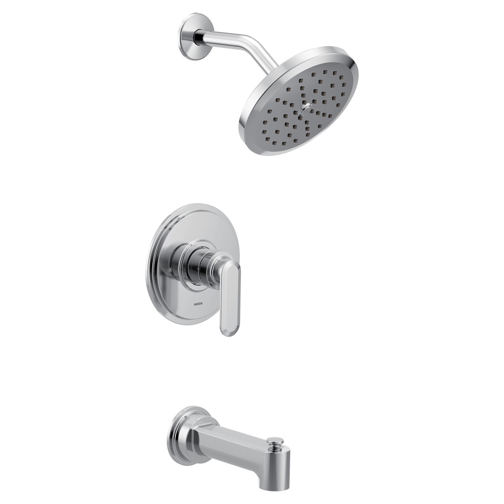 Moen Gibson Single Function Pressure Balanced Valve Trim Only with Single Lever Handle and Integrated Diverter - Less Rough In Brushed Nickel