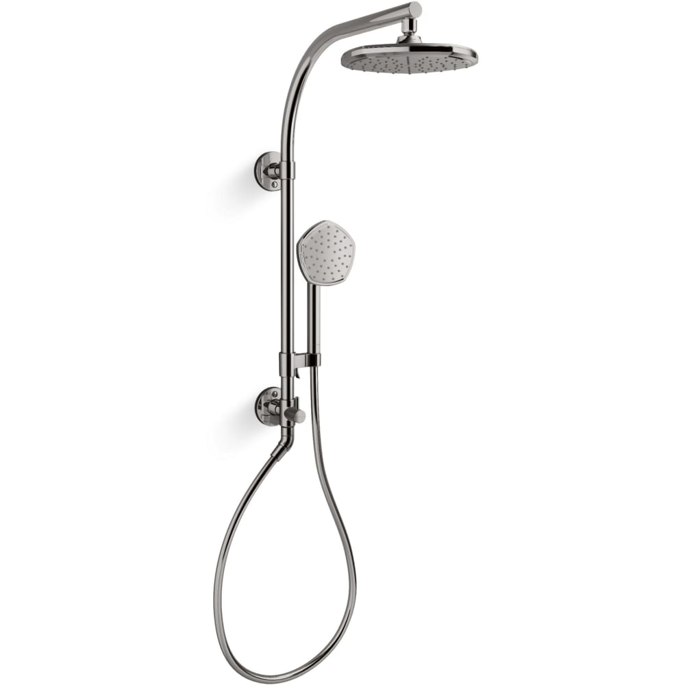 HydroRail-R Occasion Retrofit Shower with Shower Head, Hand Shower, Slide Bar, and Hose