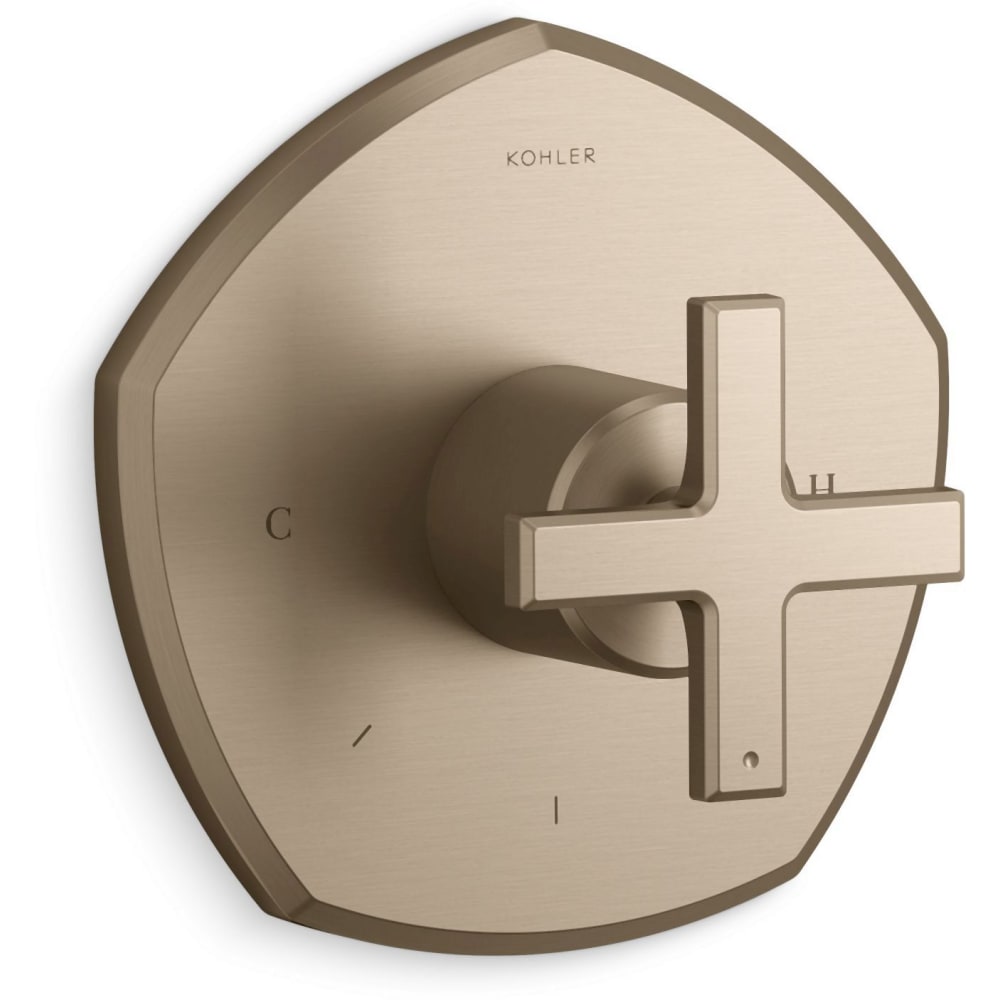 Occasion Thermostatic Valve Trim Only with Single Cross Handle - Less Rough In