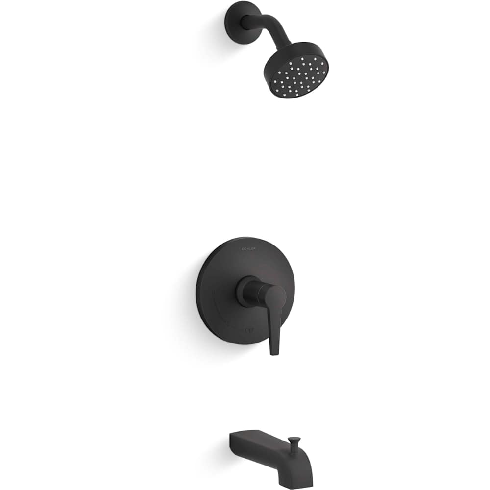Pitch Tub and Shower Trim Package with 2.5 GPM Single Function Shower Head