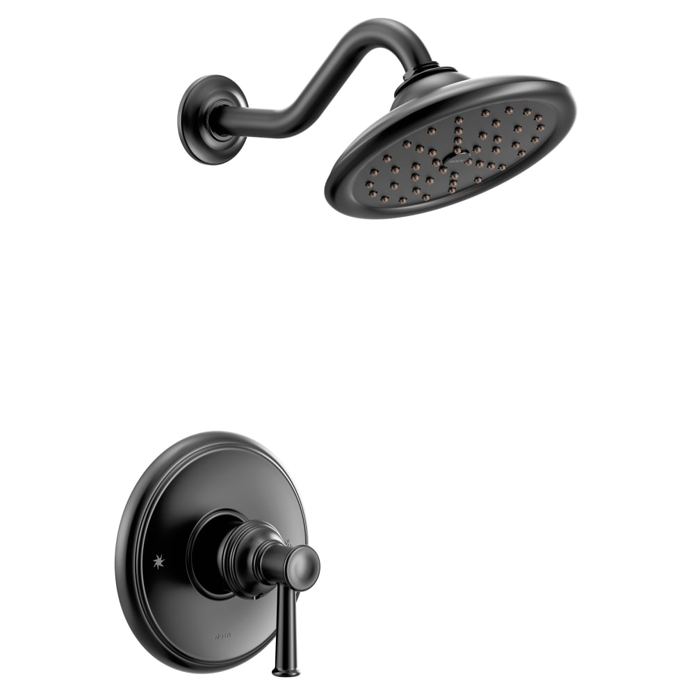 Moen Voss Posi-Temp Pressure Balanced Tub and Shower Trim with 2.5 GPM Shower Head and Tub Spout - Less Valve Brushed Nickel