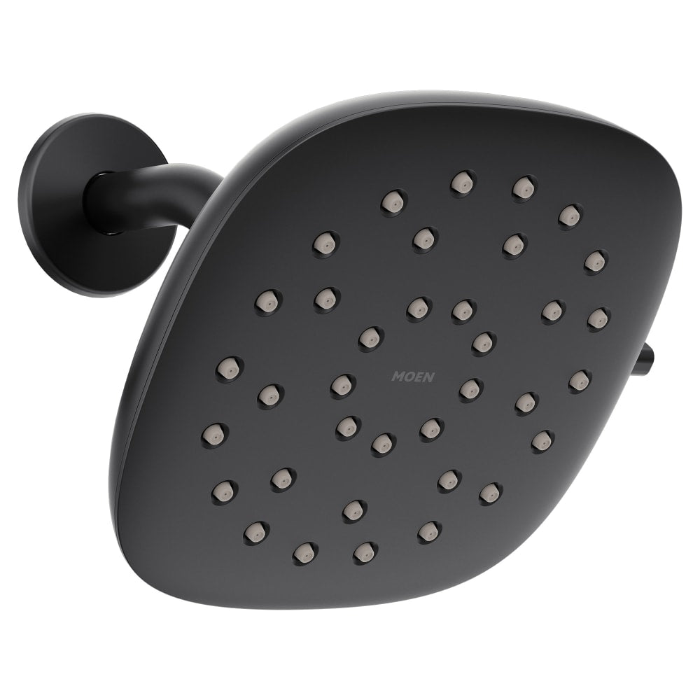 Moen Verso 1.75 GPM Multi Function Square Shower Head with Infiniti™ Dial Matte Black